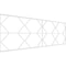 Ekena Millwork Set of Four Panels for 94 1/2"W x 32 1/4"H Fraser Fretwork Wainscot Wall Paneling WPKP16X01X47FSR - alternate 1